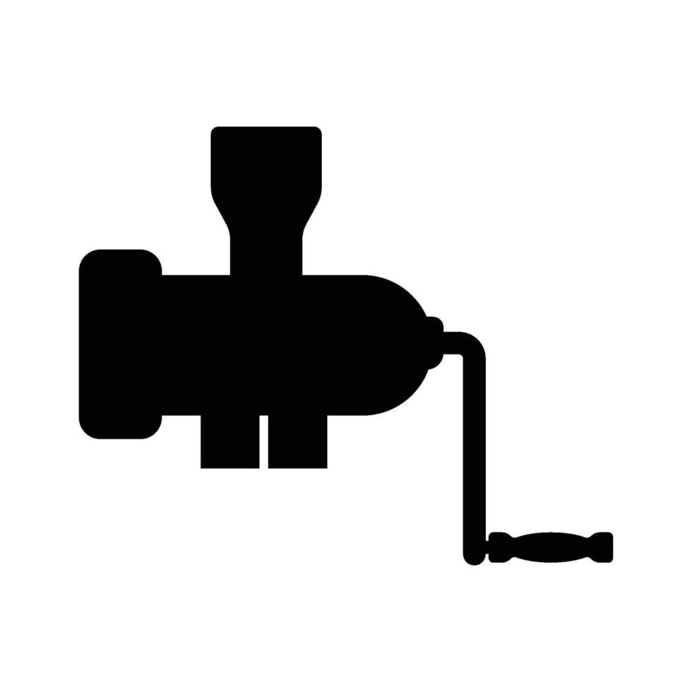 Manual Meat Grinder icon vector