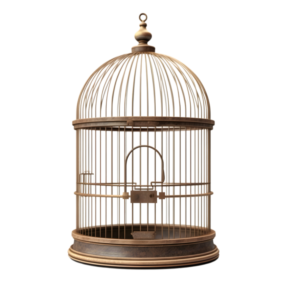 bird cage isolated on transparent background png