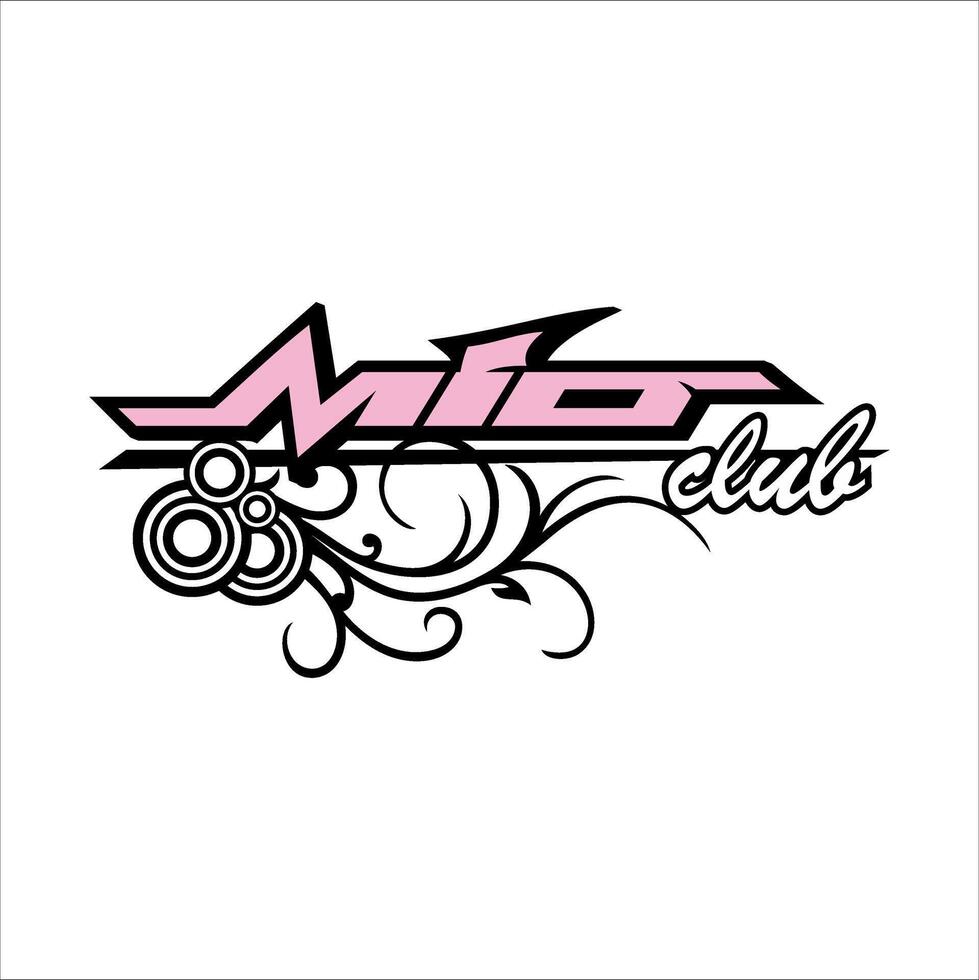 the logo for mio club vector