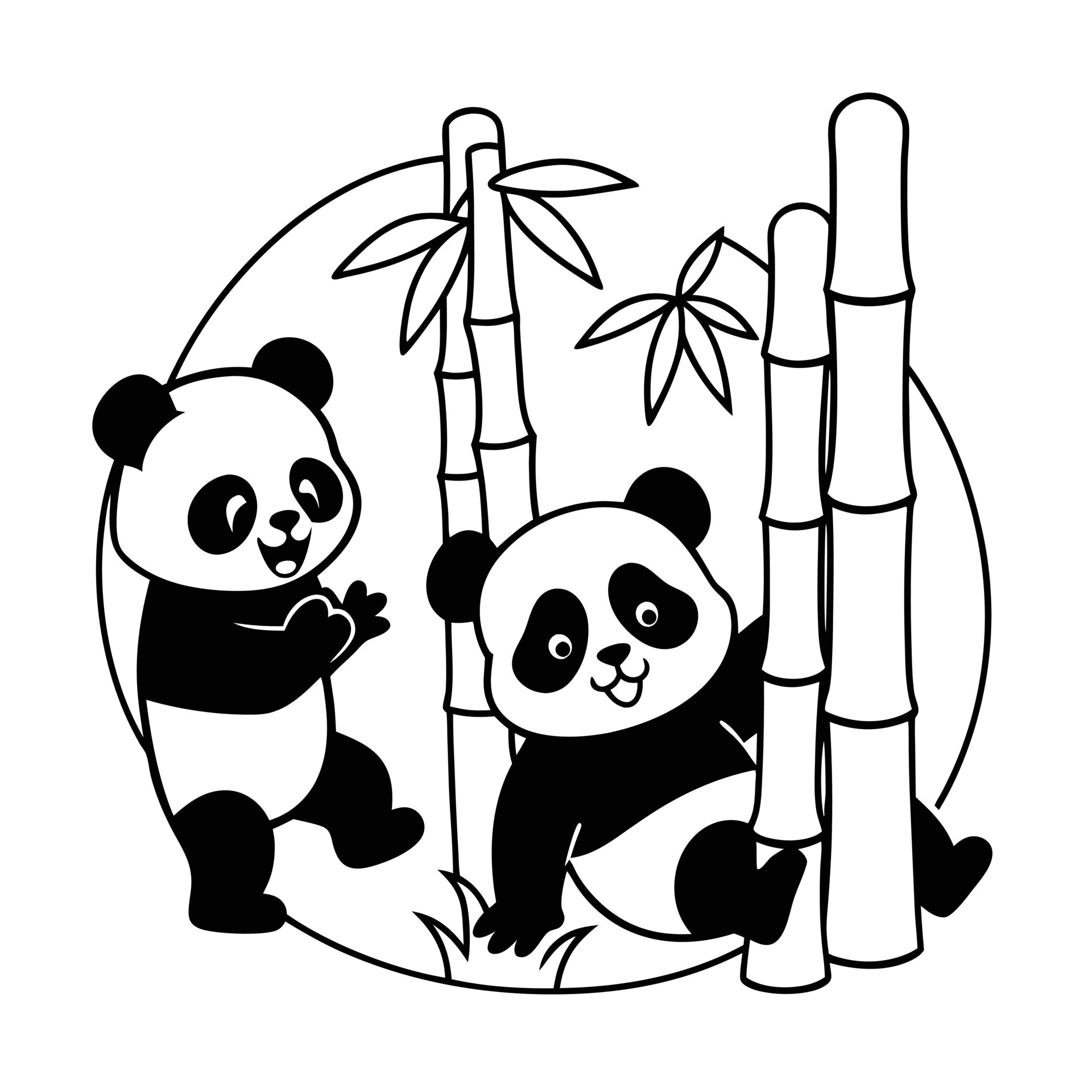 Animal Playing Coloring Pages. Funny Animals Playing Outline For Kids