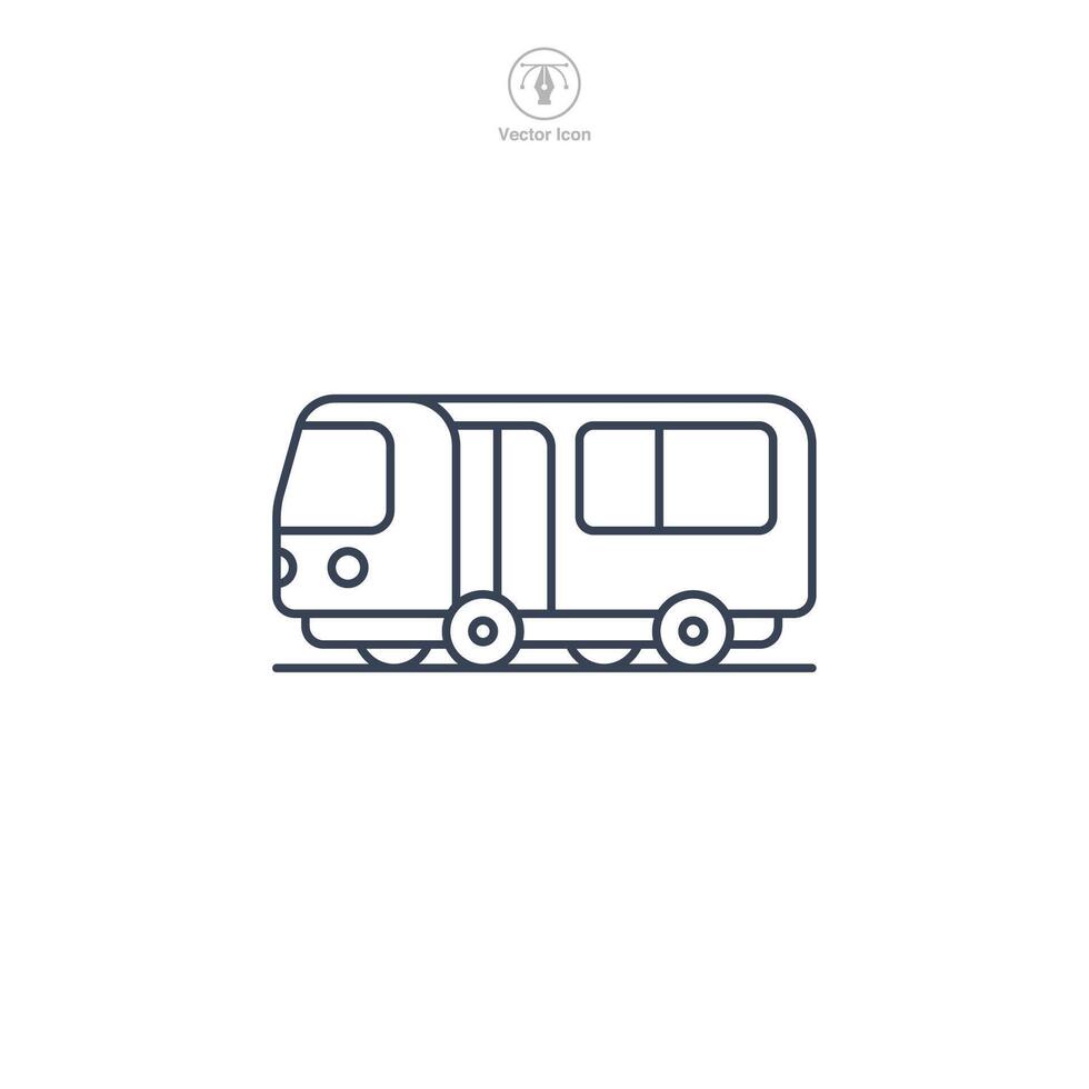Subway icon symbol illustration isolated on white background vector