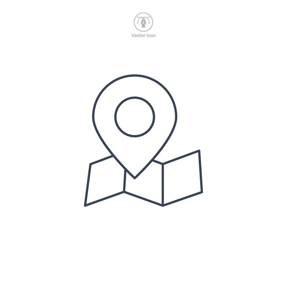 Navigation icon symbol illustration isolated on white background vector