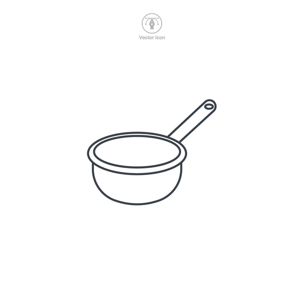 Frying Pan icon theme symbol illustration isolated on white background vector