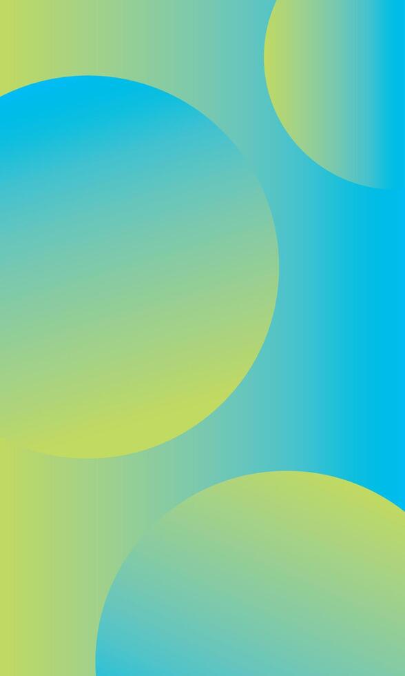 Gradient abstract round green lime background vector