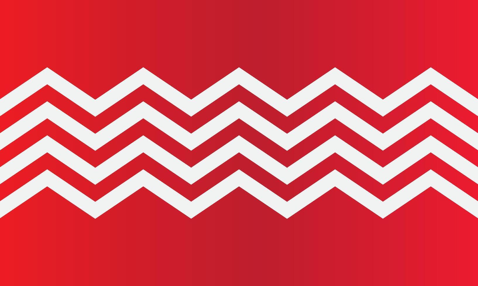 Red white zigzag pattern abstract background vector