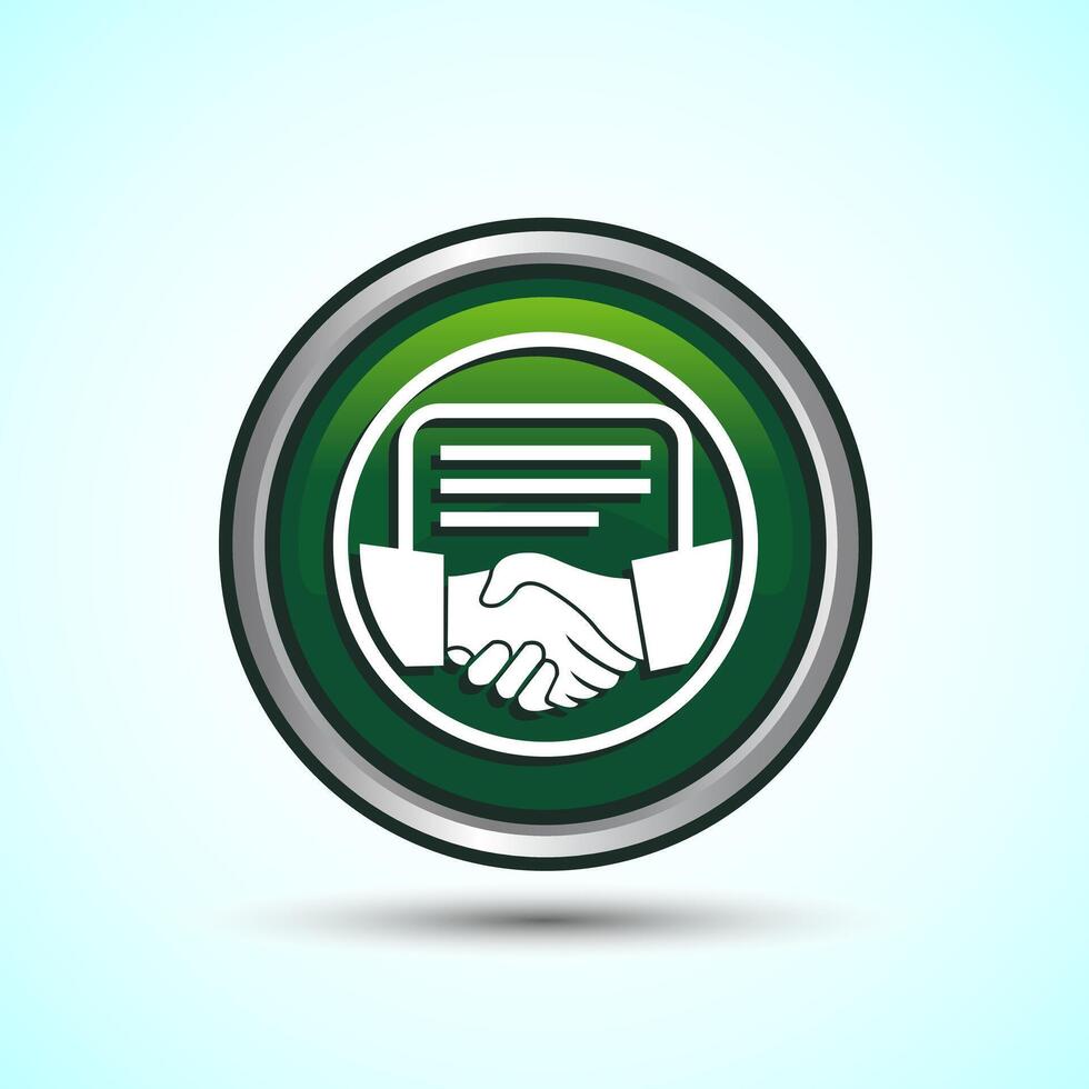 Agreement icon Button Design Illustration vector