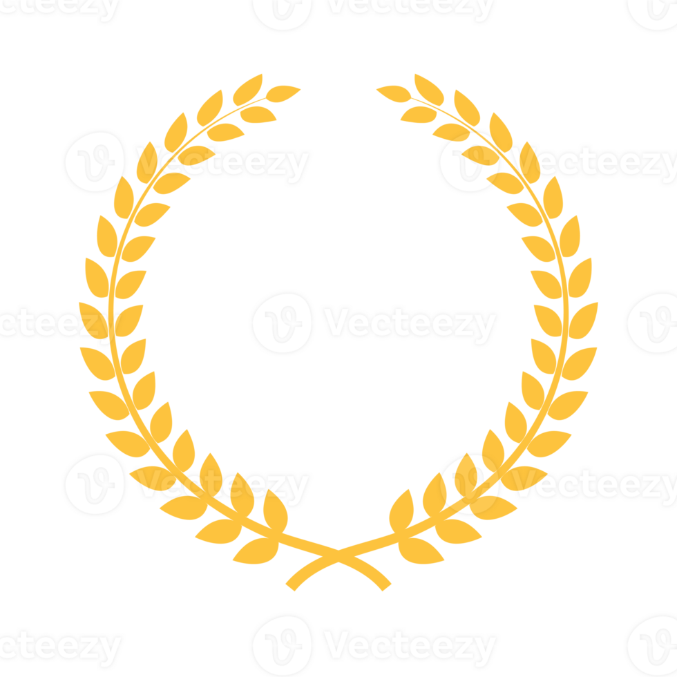 Golden laurel wreath. png
