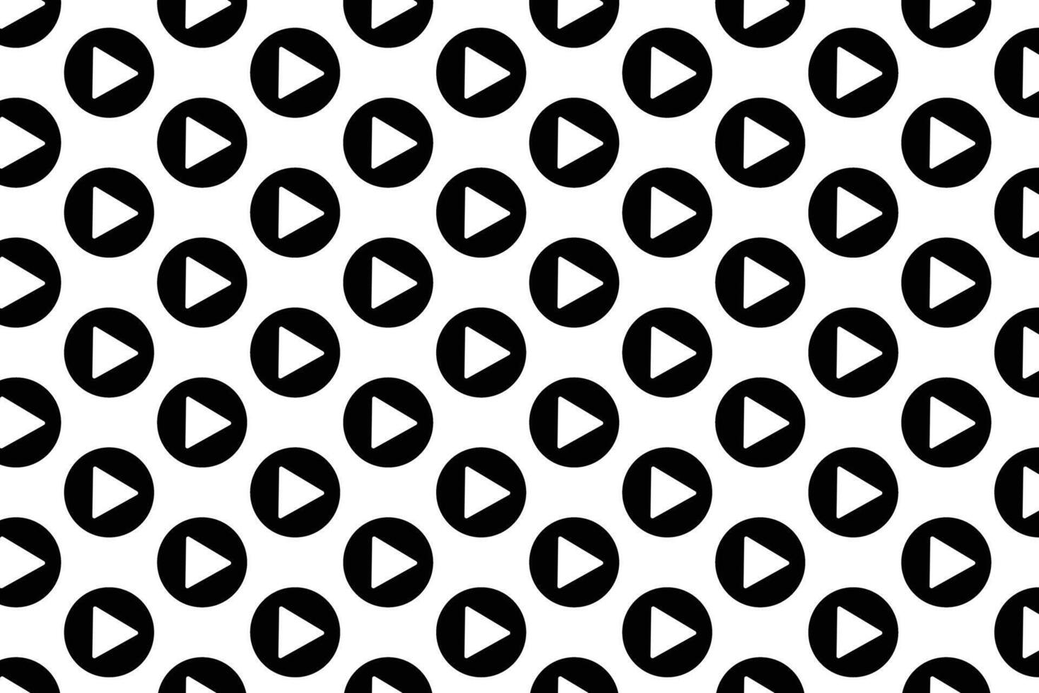 Play button pattern on white background . Play icon background . illustration vector