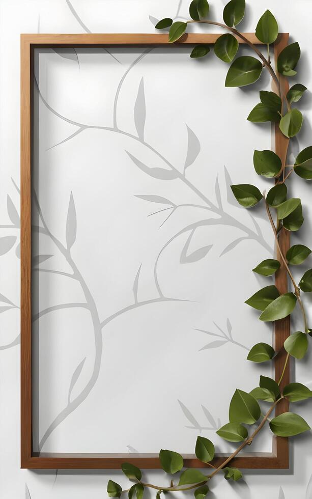 Vine Border Frame Copy Space Area photo