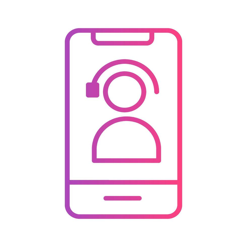 Customer service gradient icon. support, faq, and business symbol. perfect for interfaces, websites, UI and mobile apps. vector