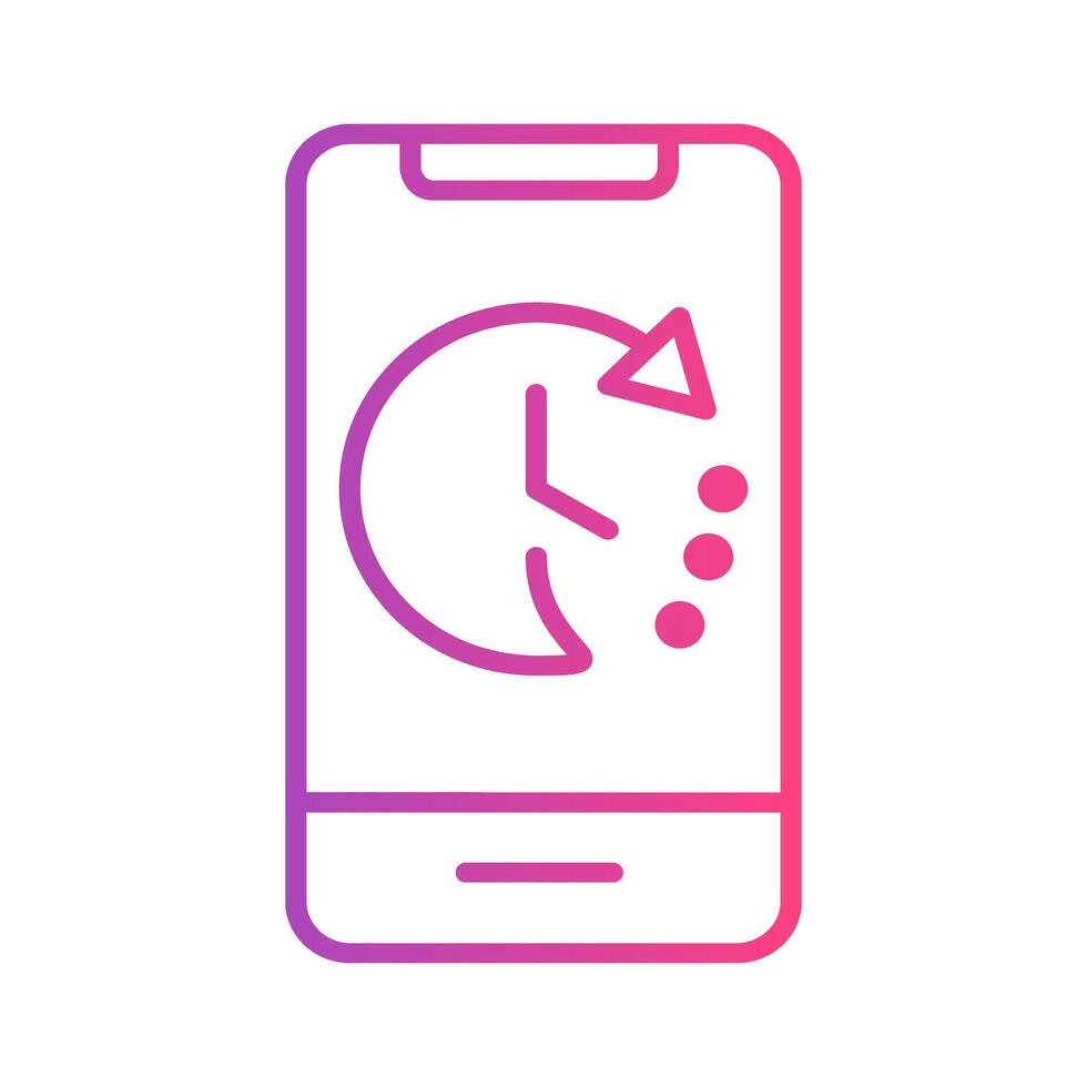 24 hour gradient icon. symbol icons transport, commerce and business. perfect for interfaces, websites, UI and mobile apps. vector