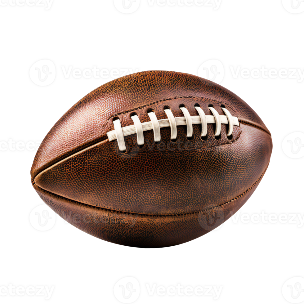 American football isolated on transparent png