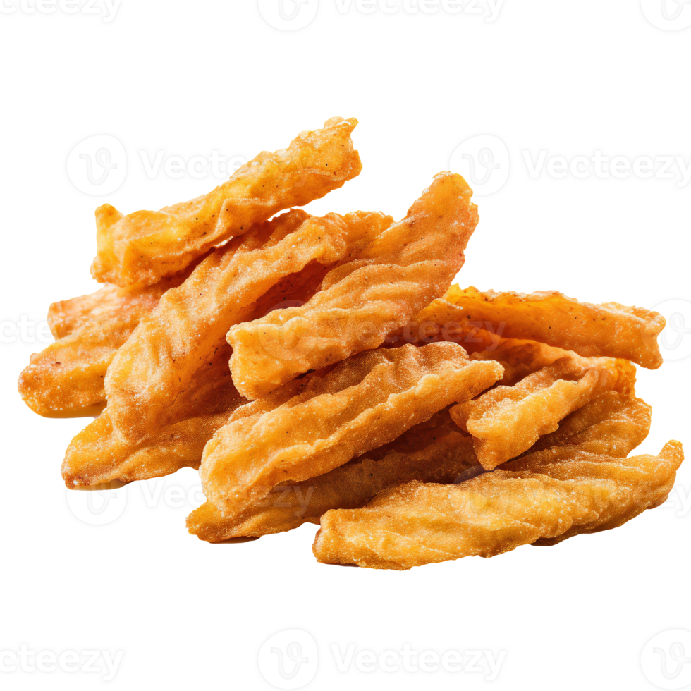 crispy fried chicken cut out. fried chicken isolated on transparent png