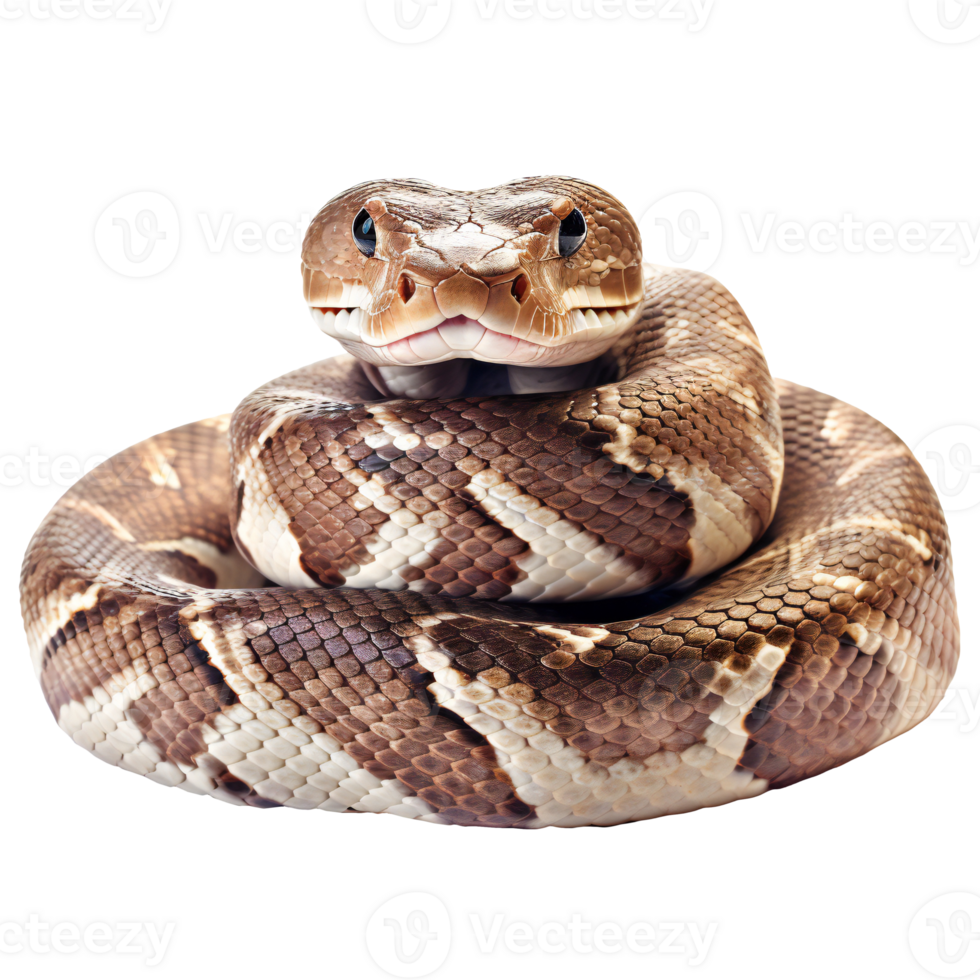 Ball phyton snake closeup. phyton isolated on transparent png
