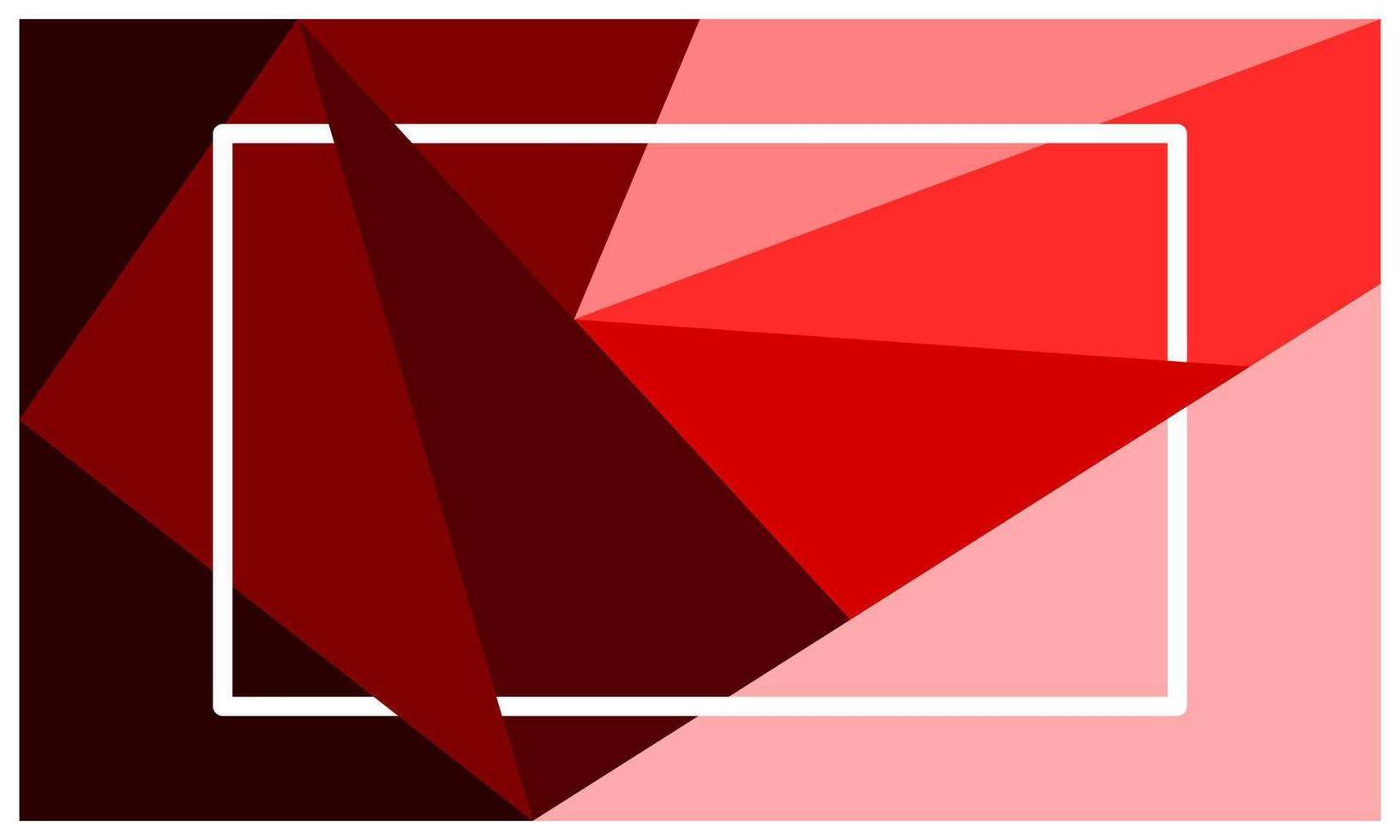 Red polygonal background with empty space for wallpaper, banner, advertisement, business presentation vector