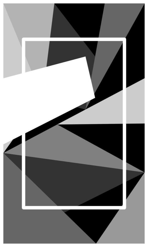 Vertical black and grey polygonal background with empty space for banner, poster, wallpaper, advertisement, business presentation or poster and banner vector