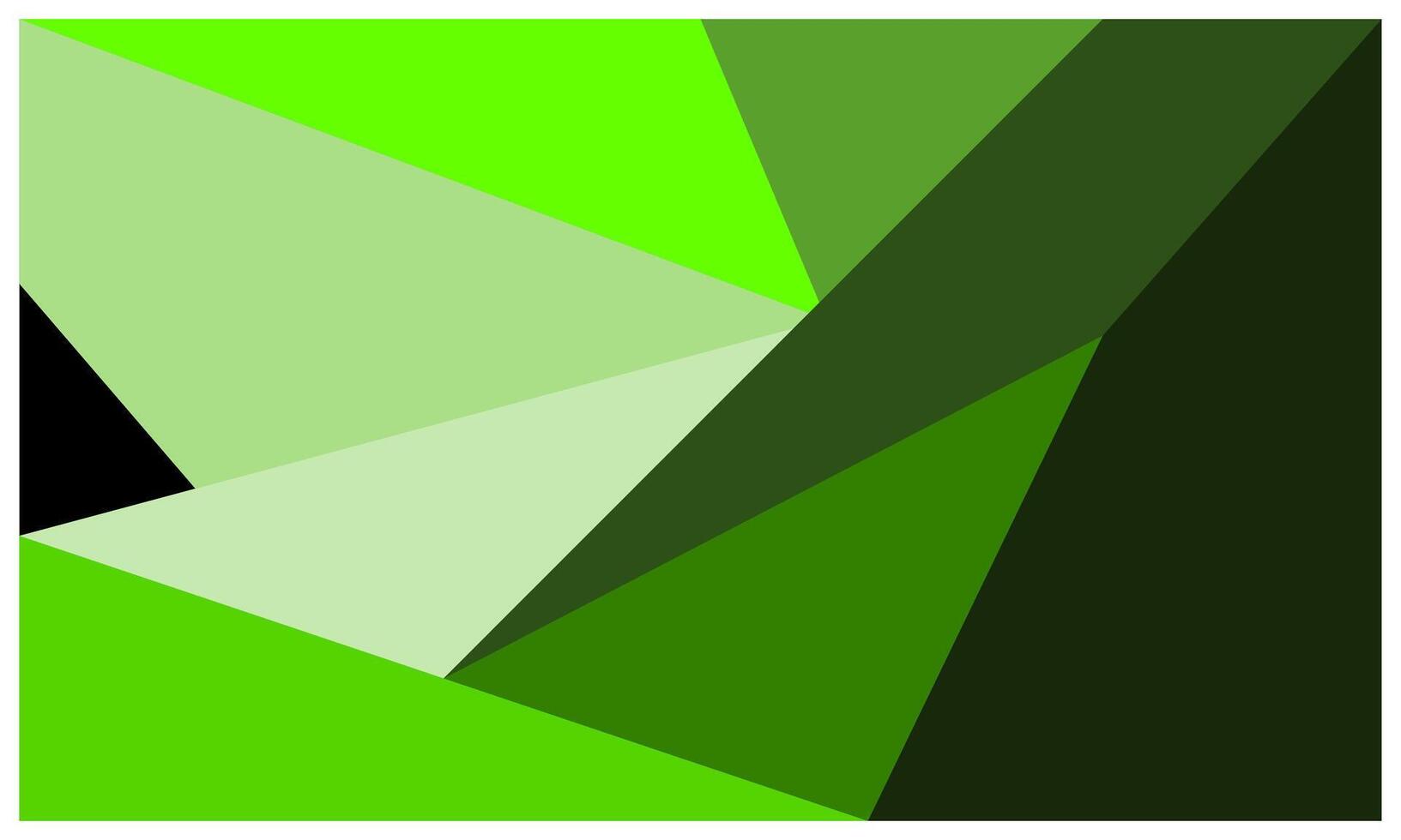 Green polygonal background with empty space for wallpaper, banner, advertisement, business presentation vector