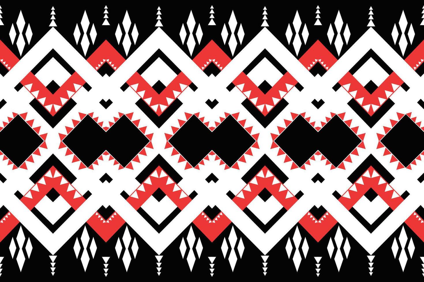 Traditional ethnic fabric seamless pattern vector
