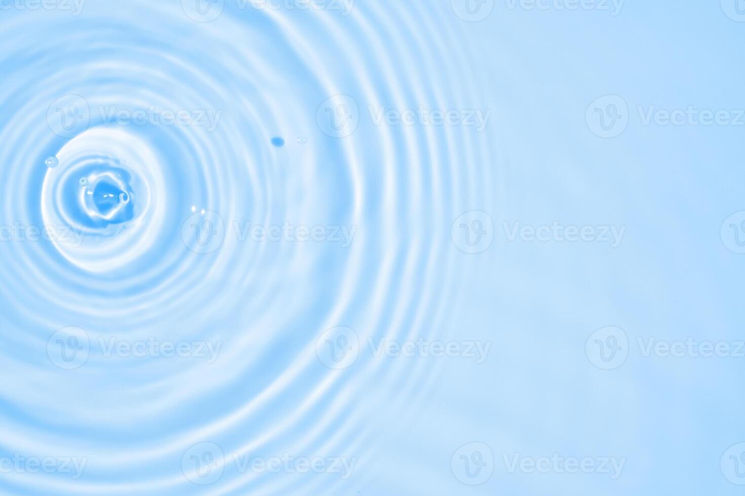 Abstract transparent water shadow surface texture natural ripple on blue background photo