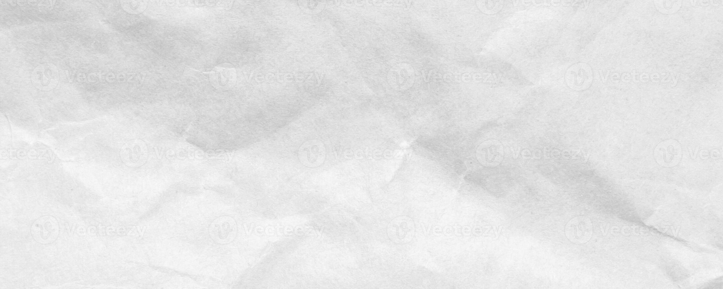 Abstract white crumpled and creased recycle craft paper texture background photo