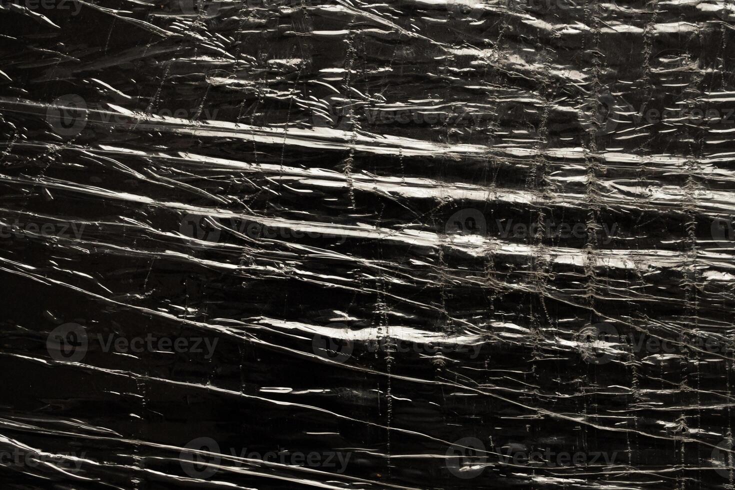 transparent plastic film wrap overlay texture background photo