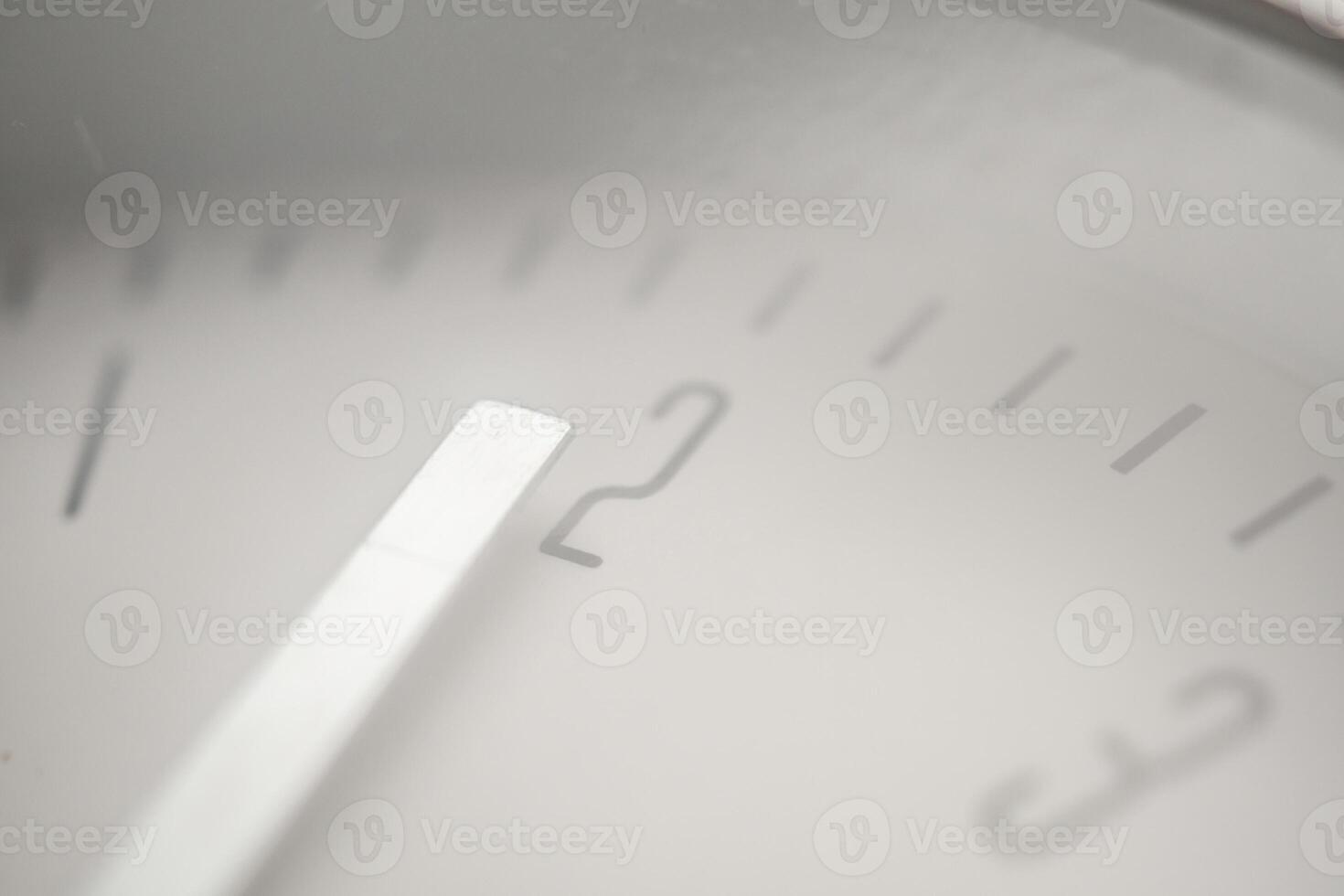 close up of silver metal clock photo