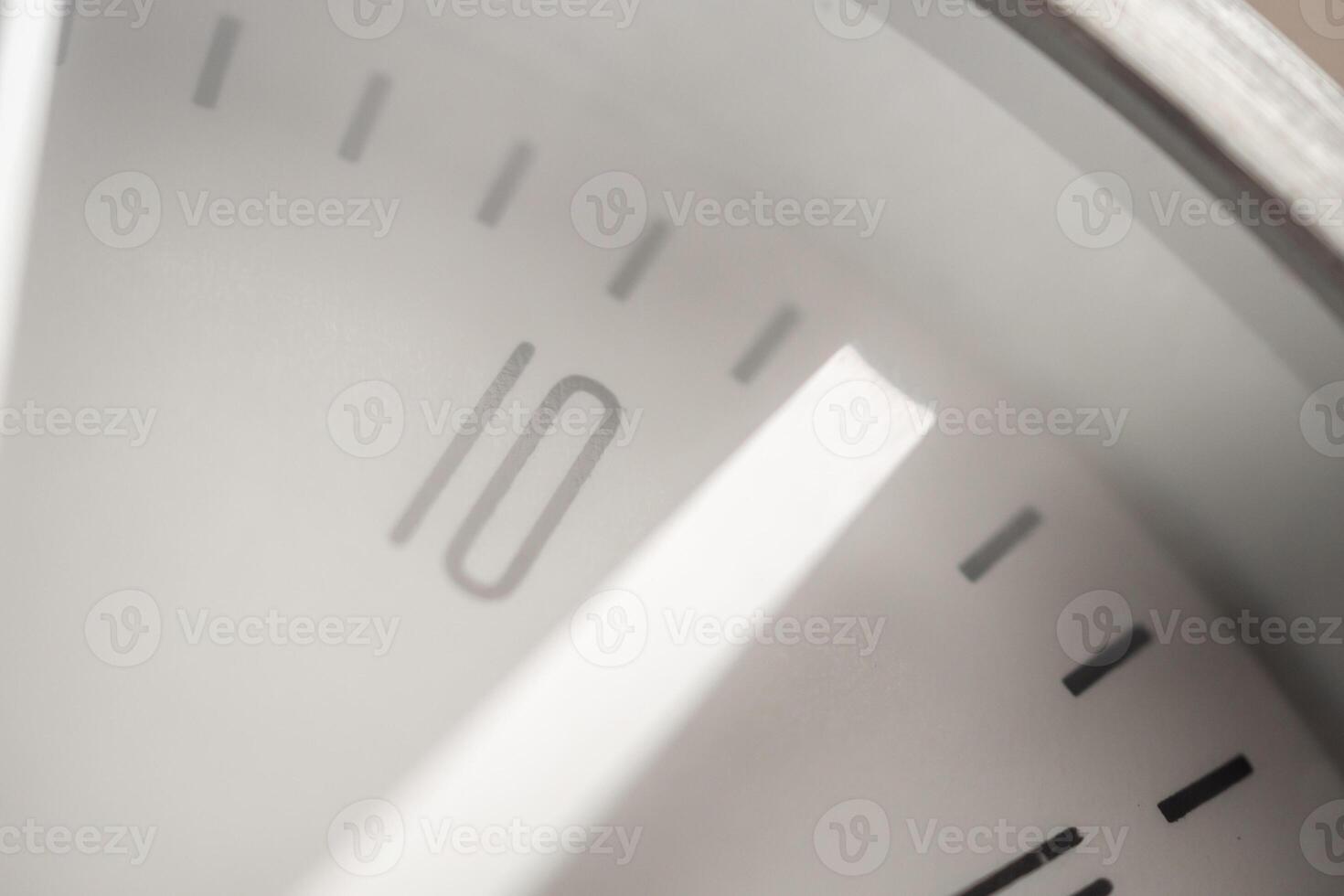 close up of silver metal clock photo