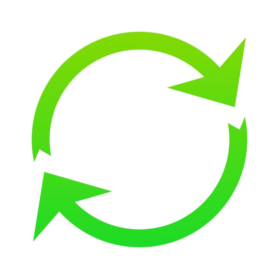Green circular arrows, usage, clean environment, pollution, save the planet, ecology, nature, zero waste, reduce, reuse, recycle, eco, biodegradable materials, natural, organic, microplastics. vector