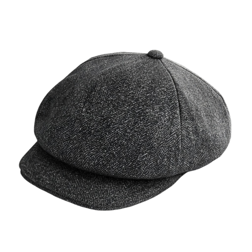 Flat Black Cap AI-Generative png