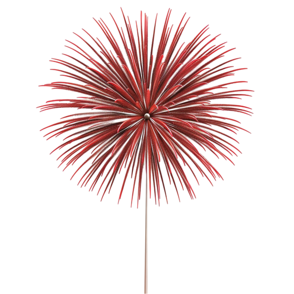 Red Fireworks Display AI-Generative png