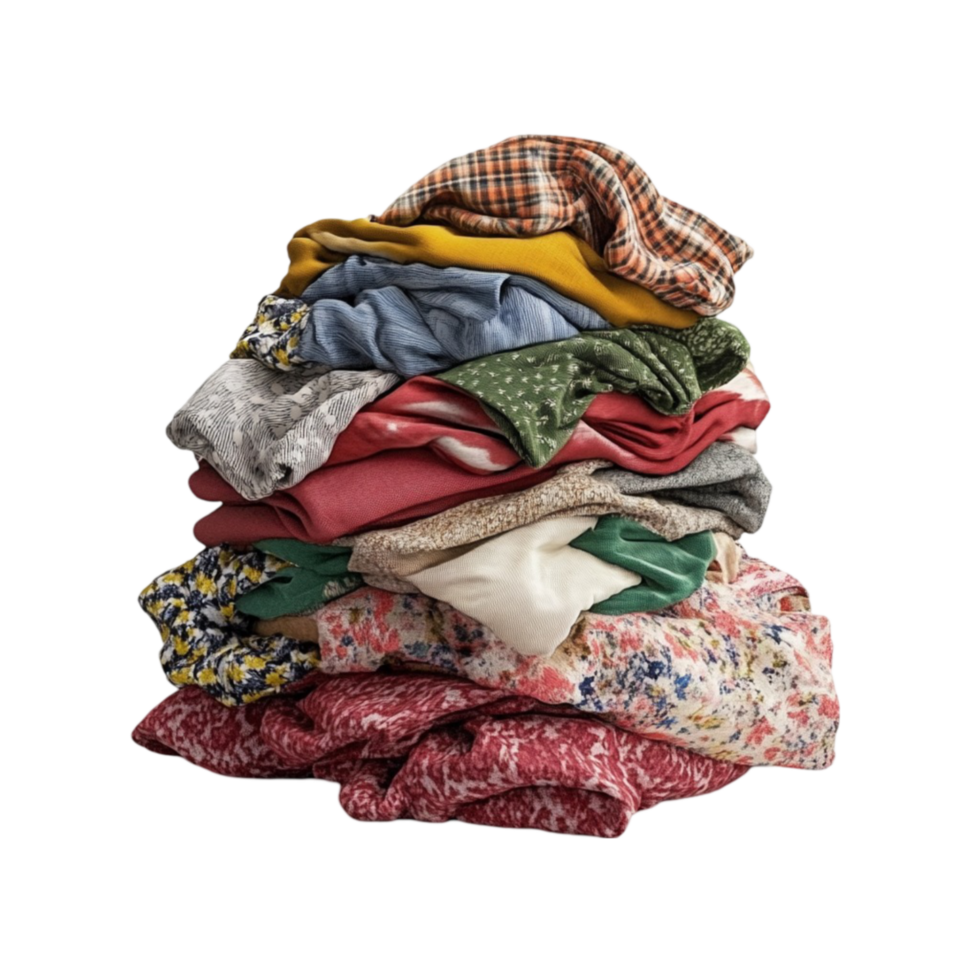 Pile of Dirty Clothes AI-Generative png
