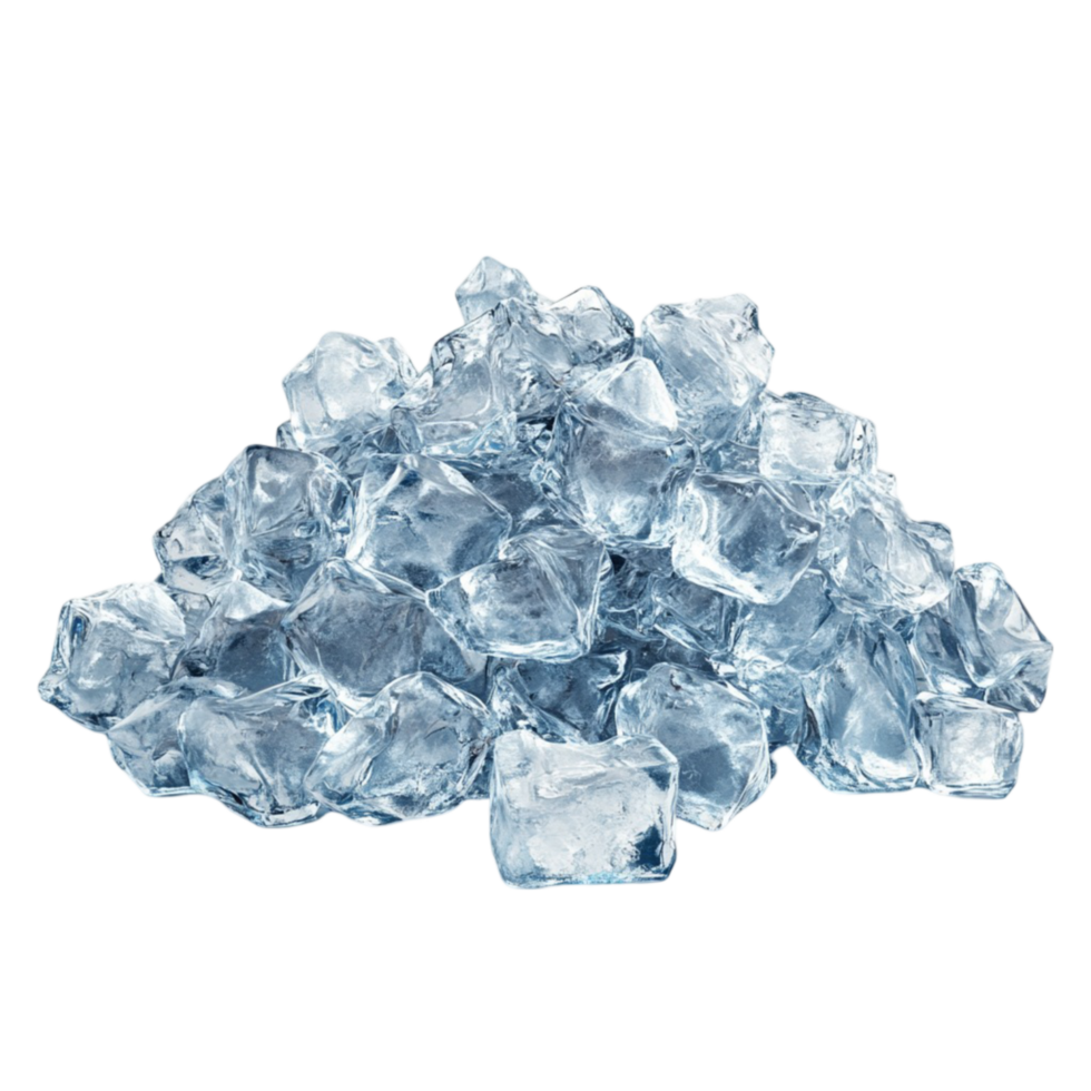 Ice Cubes Transparent Background AI-Generative png
