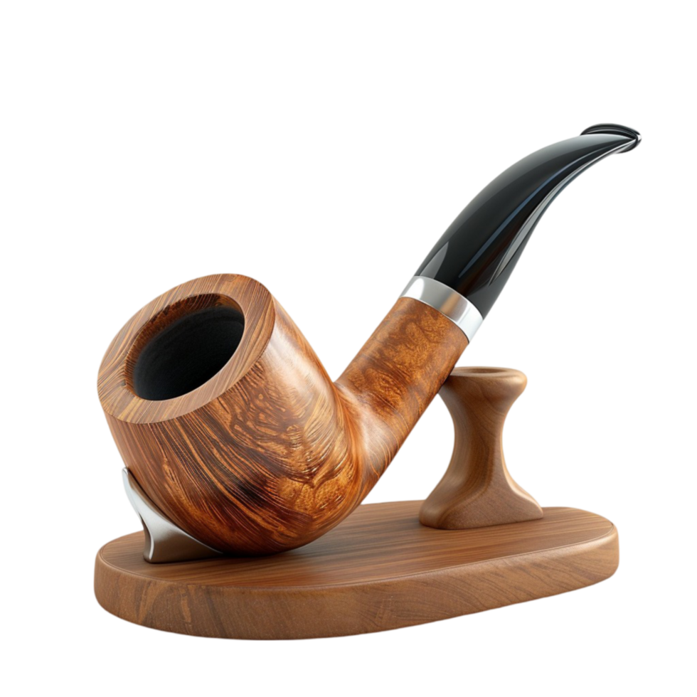 3D Render of Smoking Pipe AI-Generative png