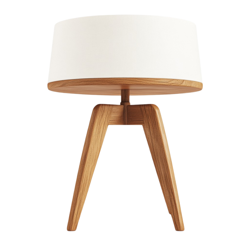 White Table Lamp AI-Generative png