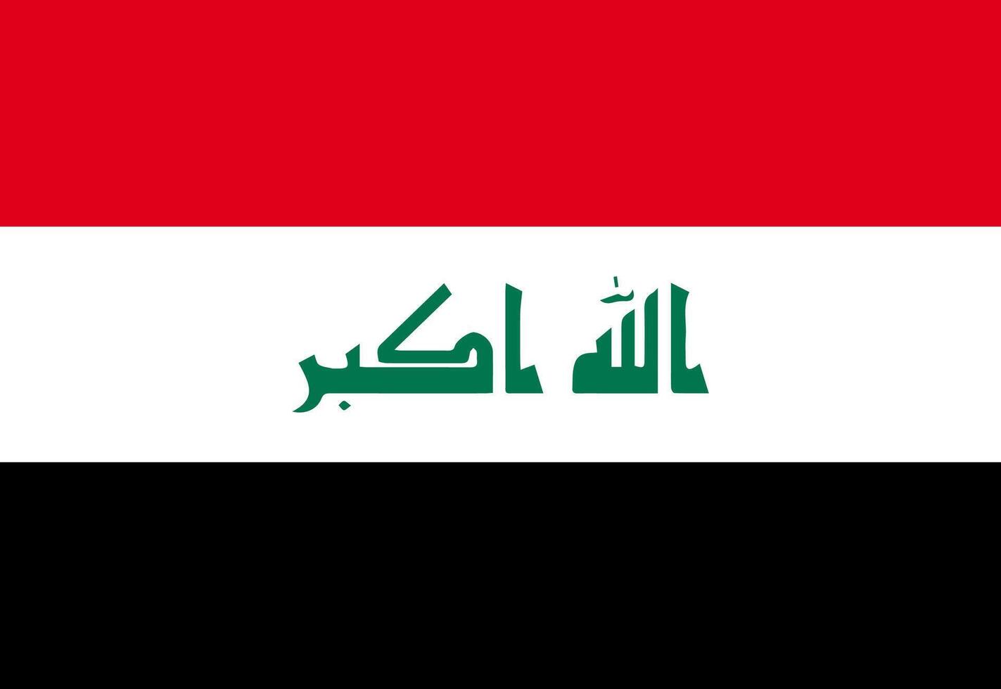 Iraq flag illustrator country flags vector
