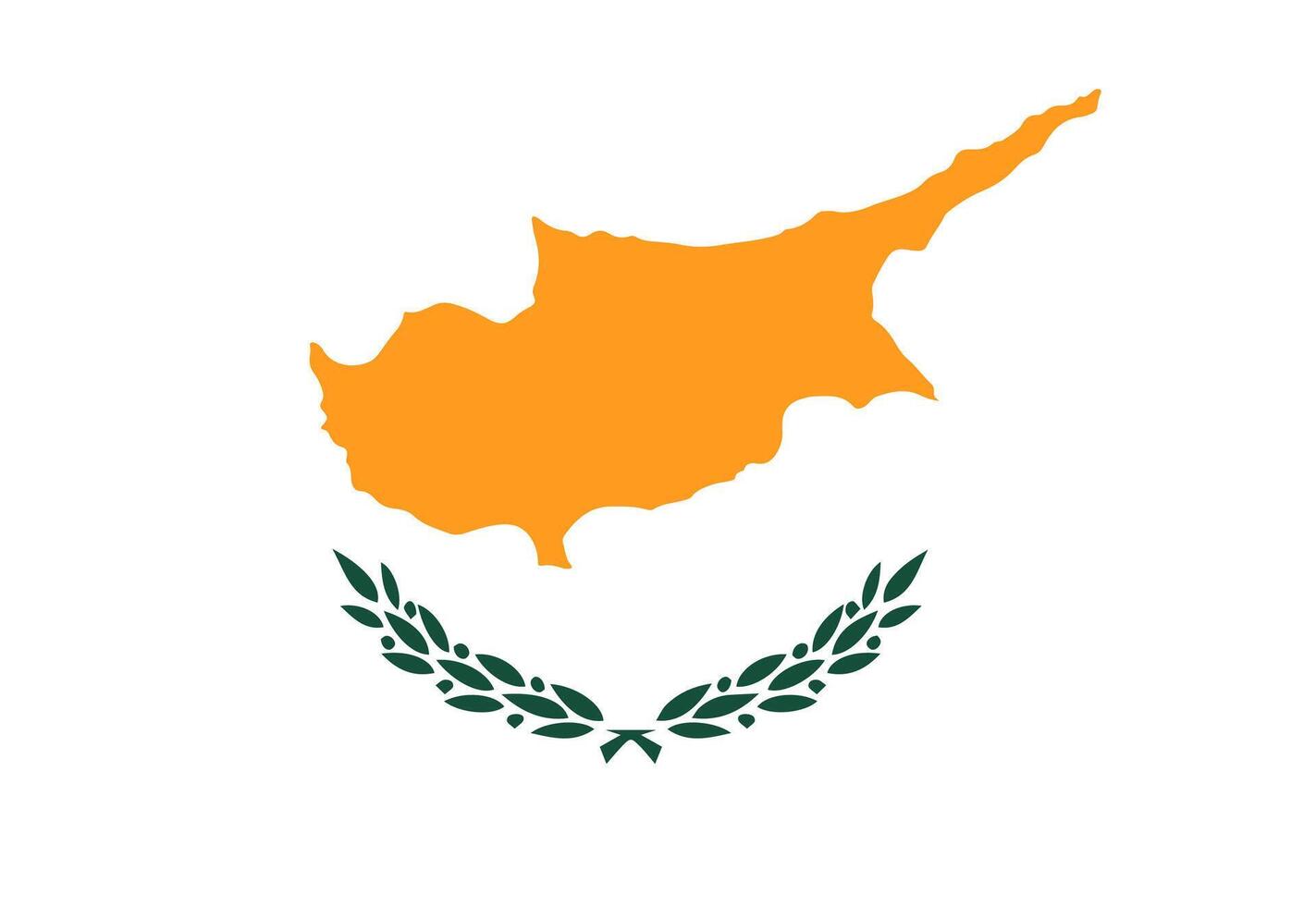Cyprus flag illustrator country flags vector
