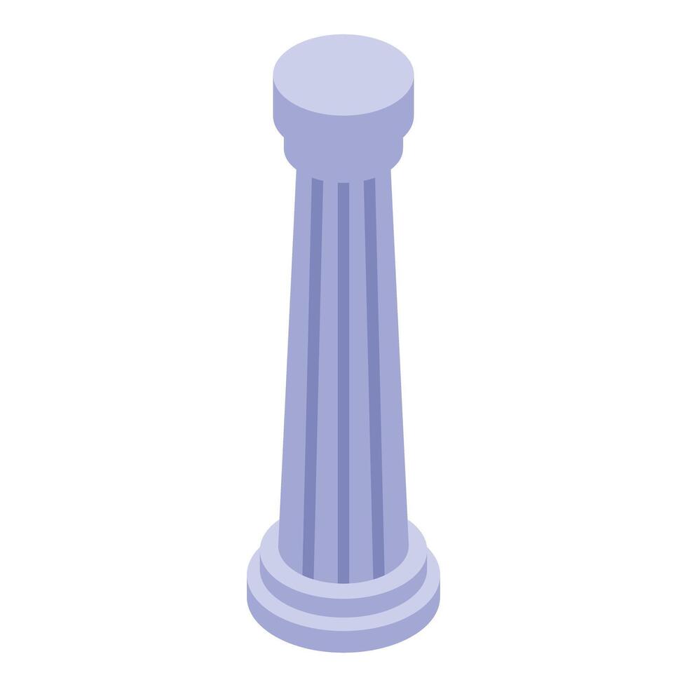 Ancient greek column standing tall representing history and culture vector