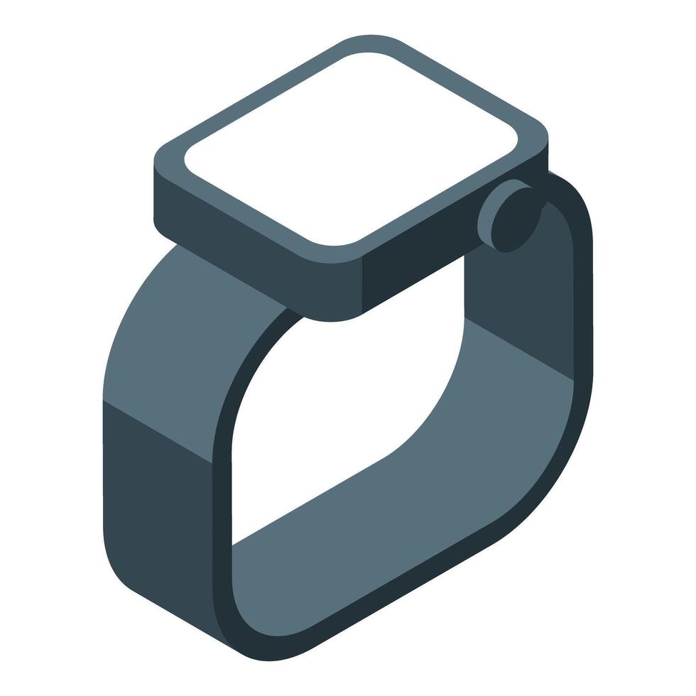 Smartwatch with blank screen displaying modern technology vector