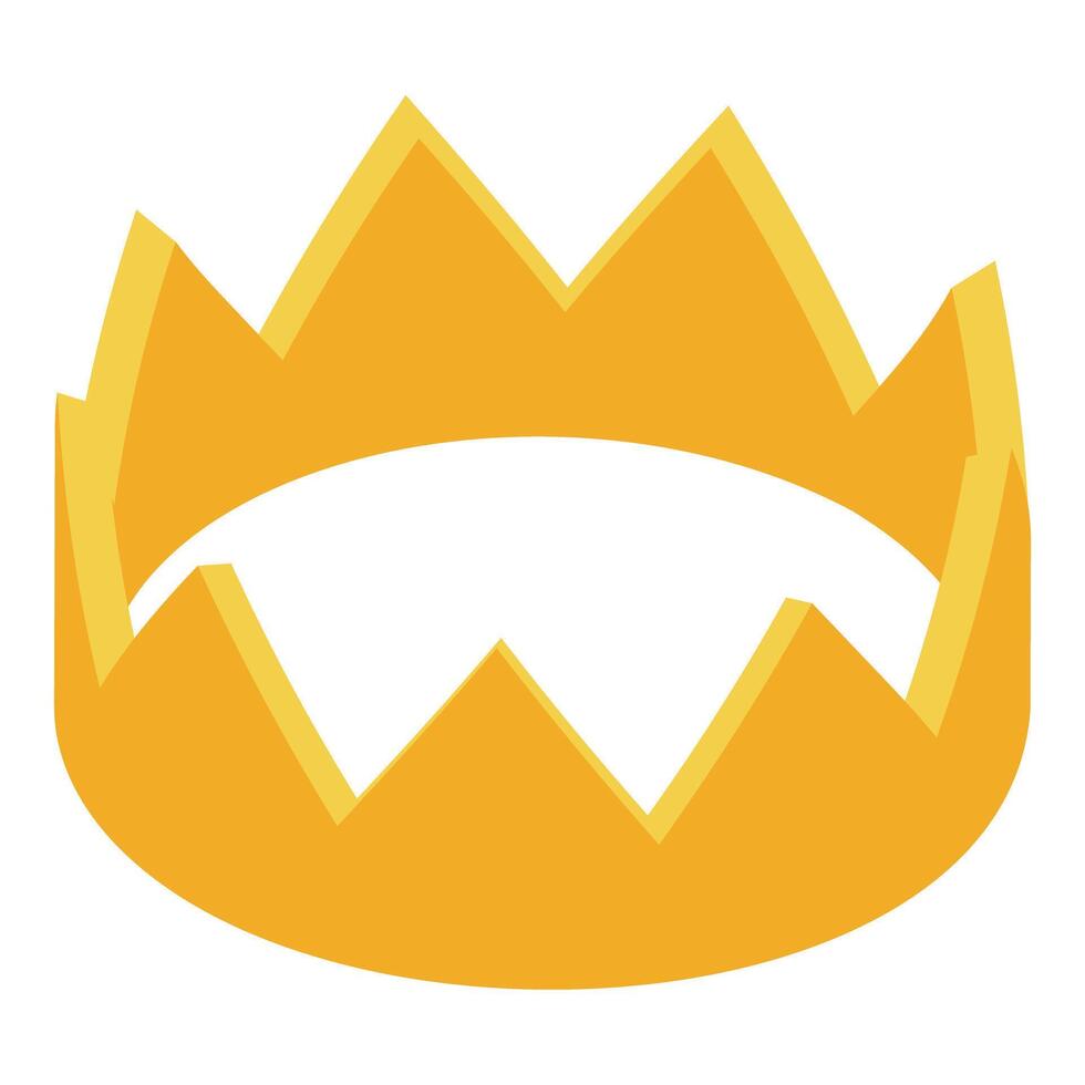 Golden crown representing power, monarchy, and royalty vector