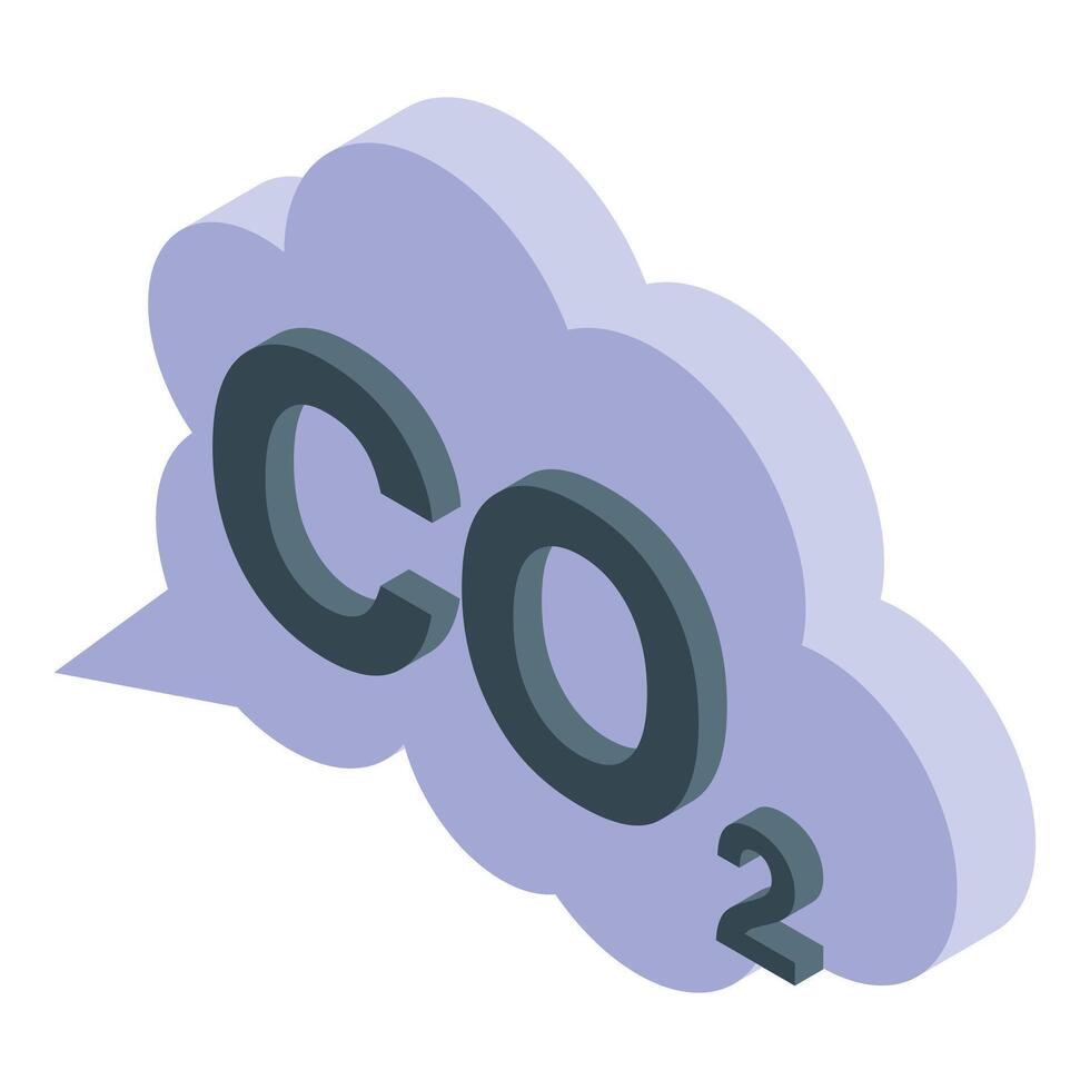 Co2 emission in thought bubble representing environmental issues vector