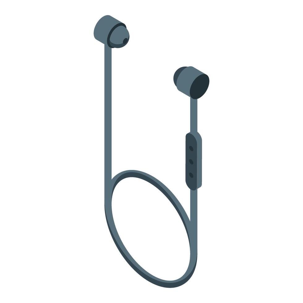 Modern wireless earphones connecting using bluetooth technology vector