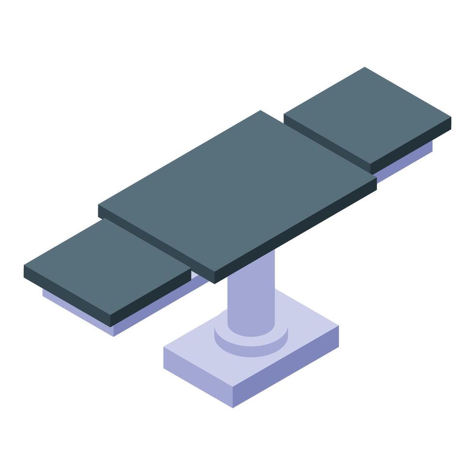 ajustable operando mesa en pie en vacío operando habitación vector