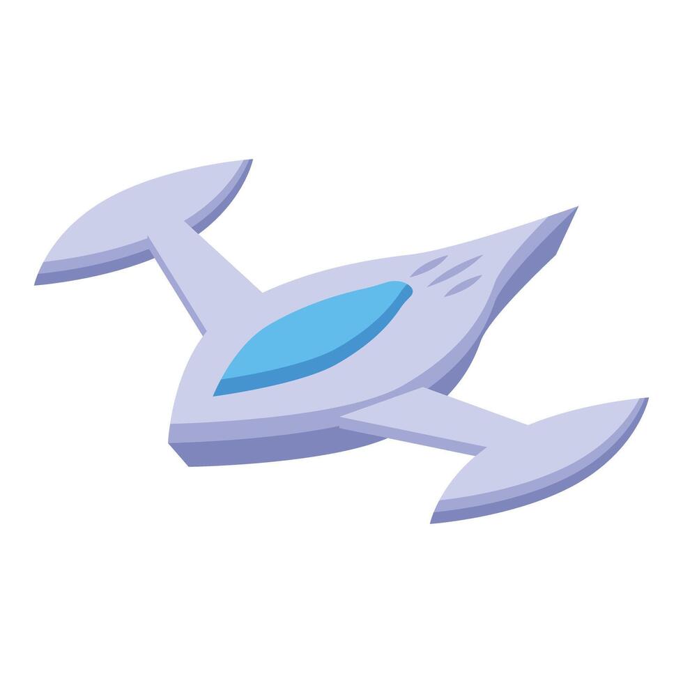 Futuristic spaceship flying in outer space exploration vector
