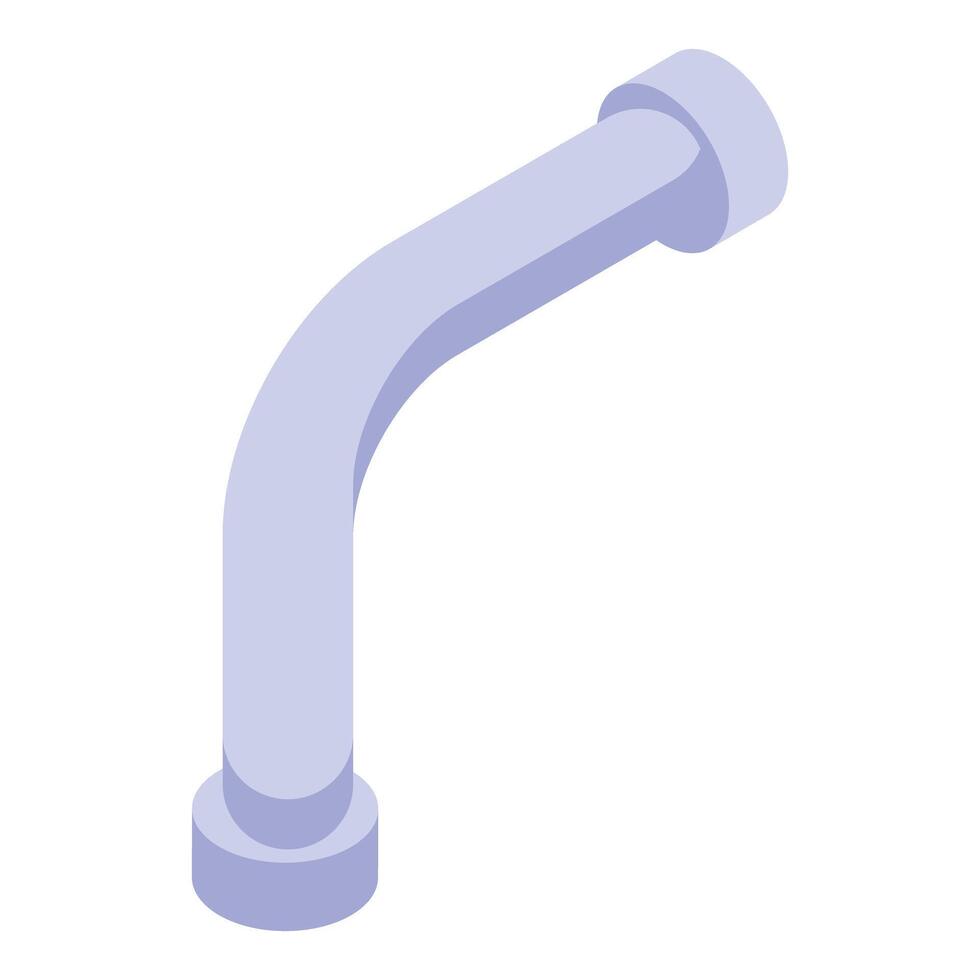 Plumbing pipe connecting two pipes isometric illustration vector