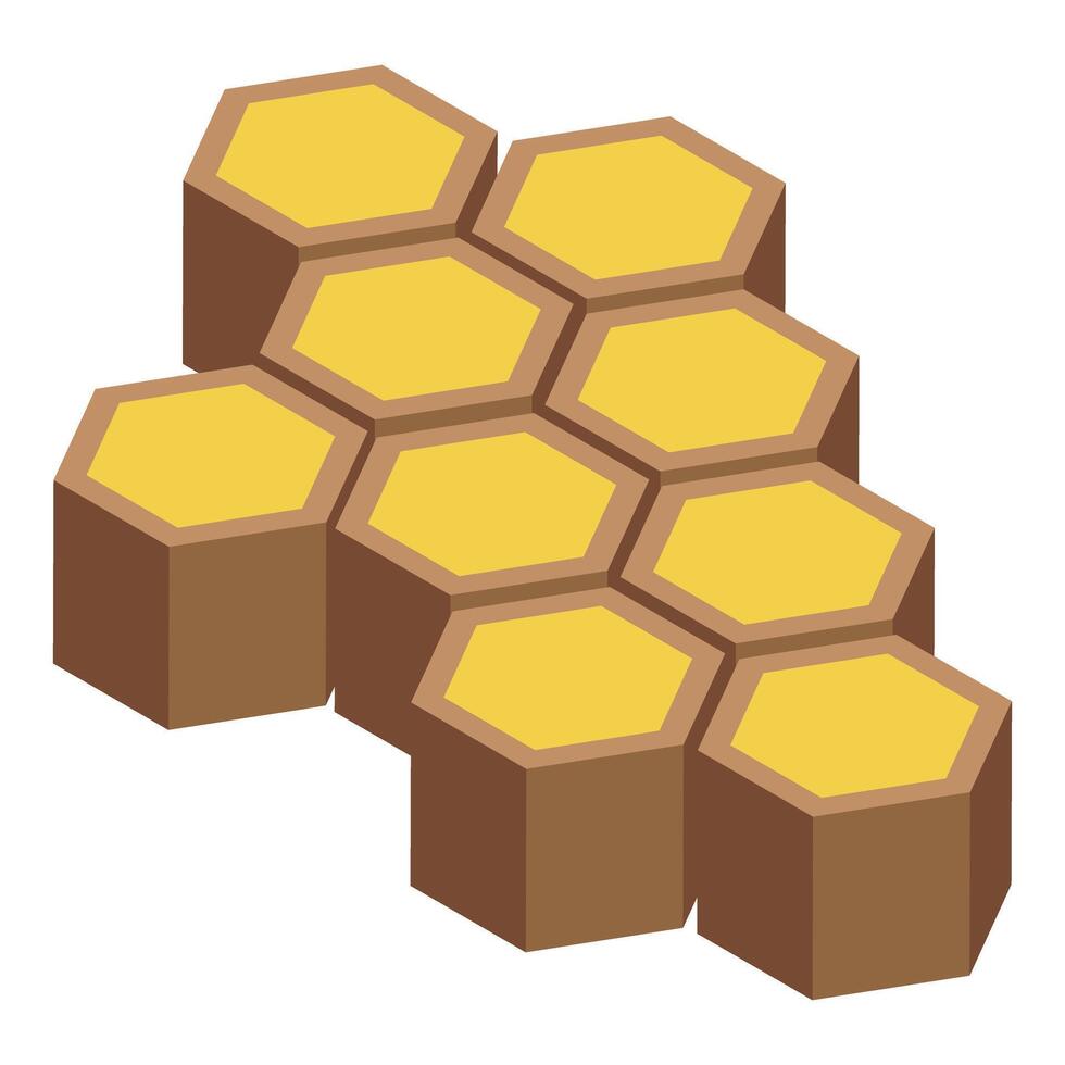 Honeycomb structure showing honeycomb cells vector