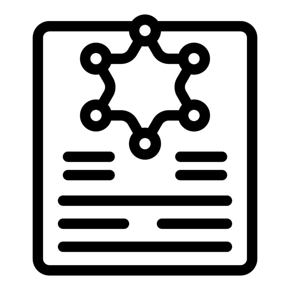 Police department document with star badge for law enforcement vector