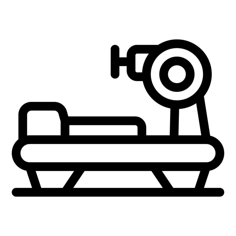 Gym exercise machine icon, gym equipment for training and rehabilitation vector