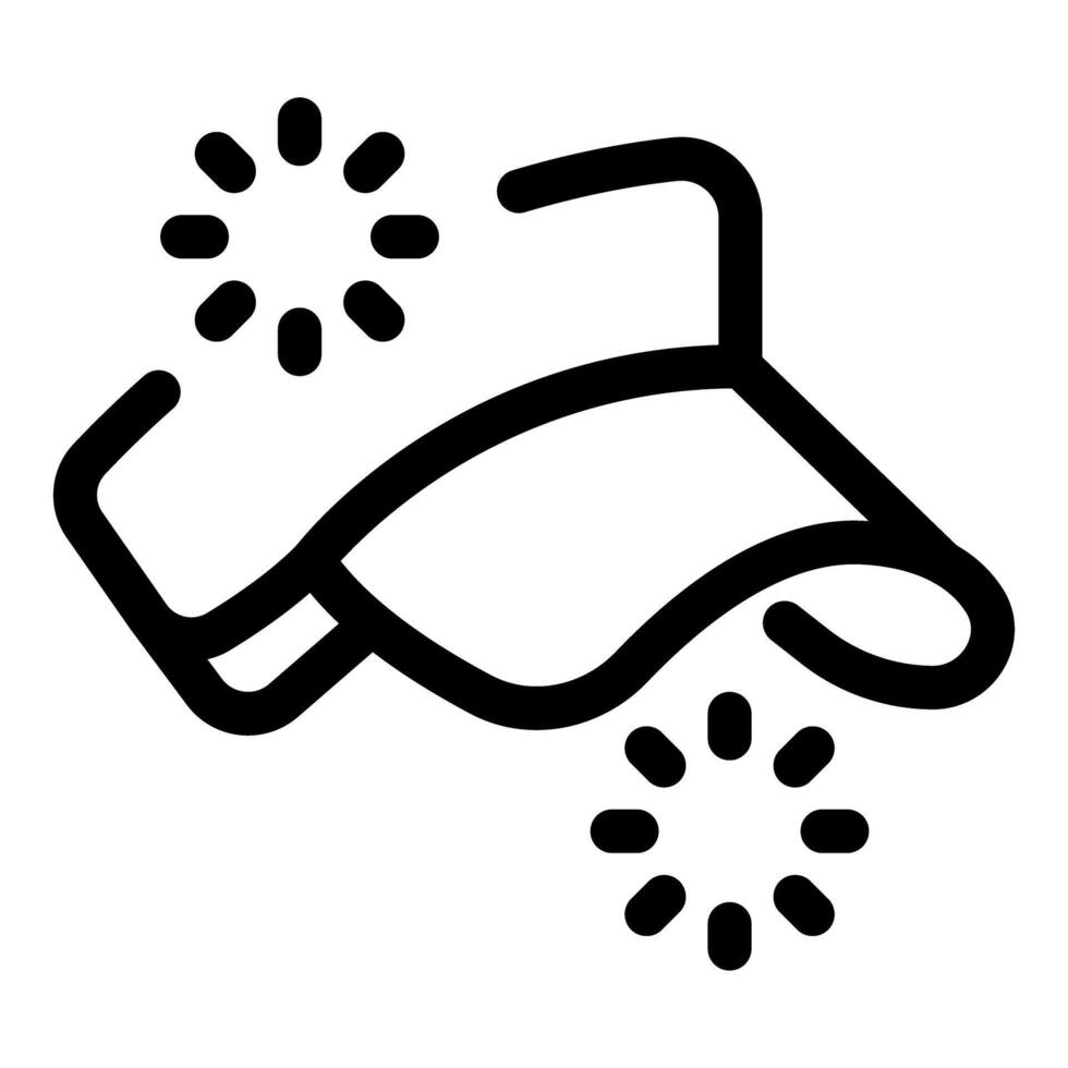 Smart fabric drying using modern technology icon vector