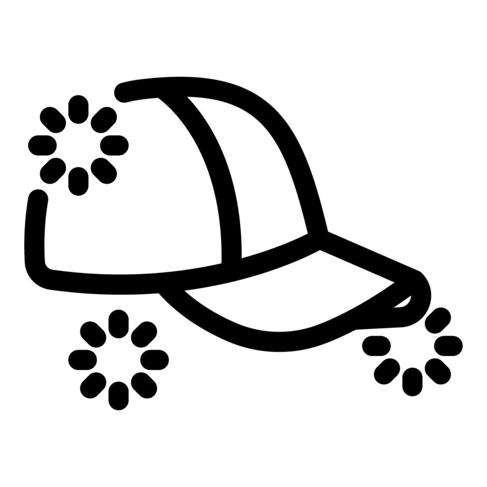 Baseball cap showing concept of cleanliness and freshness vector