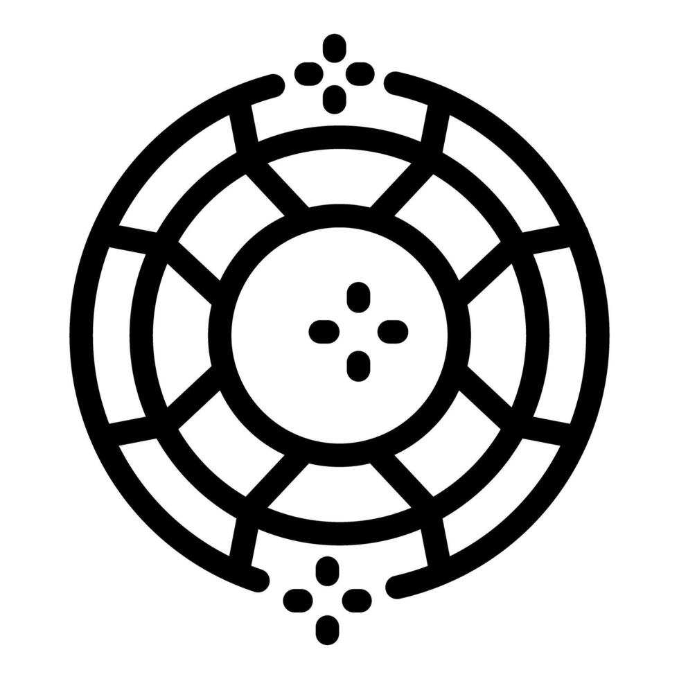 Casino chip sparkling showing gambling and betting vector